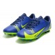 Nike Mercurial Vapor XIV Academy AG Low-top Blue Yellow Women And Men Soccer Cleats