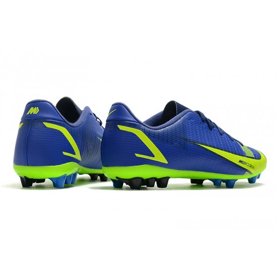 Nike Mercurial Vapor XIV Academy AG Low-top Blue Yellow Women And Men Soccer Cleats