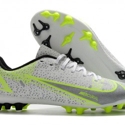 Nike Mercurial Vapor XIV Academy AG Low-top Grey Yellow Women And Men Soccer Cleats 