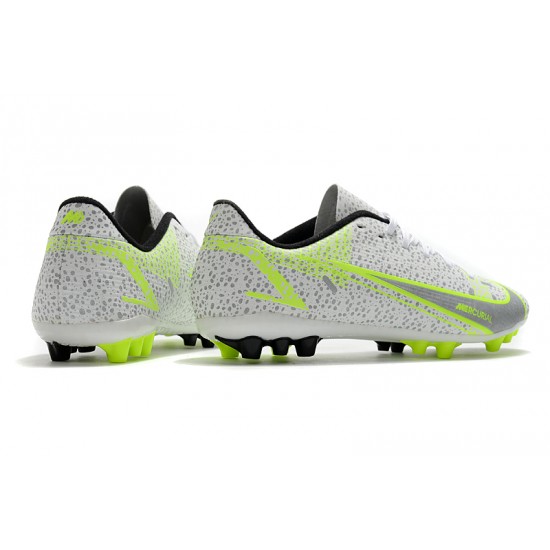 Nike Mercurial Vapor XIV Academy AG Low-top Grey Yellow Women And Men Soccer Cleats 