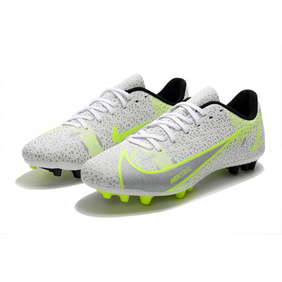 Nike Mercurial Vapor XIV Academy AG Low-top Grey Yellow Women And Men Soccer Cleats 