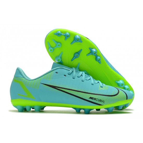 Nike Mercurial Vapor XIV Academy AG Low-top Turqoise Women And Men Soccer Cleats 