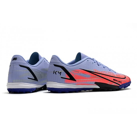 Nike Mercurial Vapor XIV Academy TF Low-top Pink Blue Men Soccer Cleats 