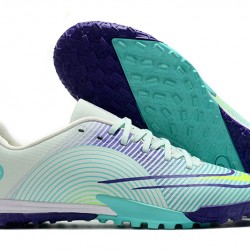 Nike Mercurial Vapor XIV Academy TF Low-top Turqoise Purple Men Soccer Cleats 