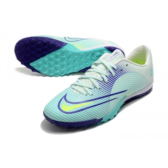 Nike Mercurial Vapor XIV Academy TF Low-top Turqoise Purple Men Soccer Cleats