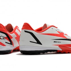 Nike Mercurial Vapor XIV Academy TF Low-top White Red Black Men Soccer Cleats 