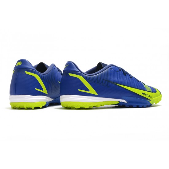 Nike Mercurial Vapor XIV Academy TF Low-top Yellow Blue Men Soccer Cleats