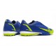 Nike Mercurial Vapor XIV Academy TF Low-top Yellow Blue Men Soccer Cleats 