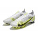 Nike Mercurial Vapor XIV Eilte PRO AG Low-top White Yellow Men Soccer Cleats 