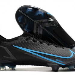 Nike Mercurial Vapor XIV Elite FG Low-top Black Blue Men Soccer Cleats 