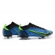 Nike Mercurial Vapor XIV Elite FG Low-top Black Blue White Men Soccer Cleats