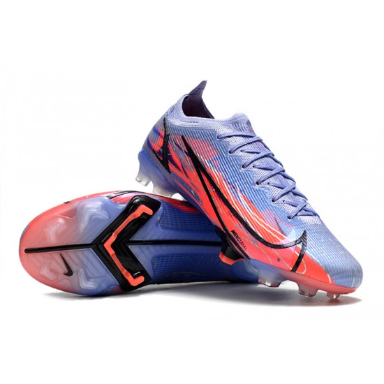 Nike Mercurial Vapor XIV Elite FG Low-top Blue Pink Women And Men Soccer Cleats 