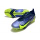 Nike Mercurial Vapor XIV Elite FG Low-top Blue Yellow Women And Men Soccer Cleats 