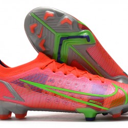 Nike Mercurial Vapor XIV Elite FG Low-top Pink Yellow Men Soccer Cleats 