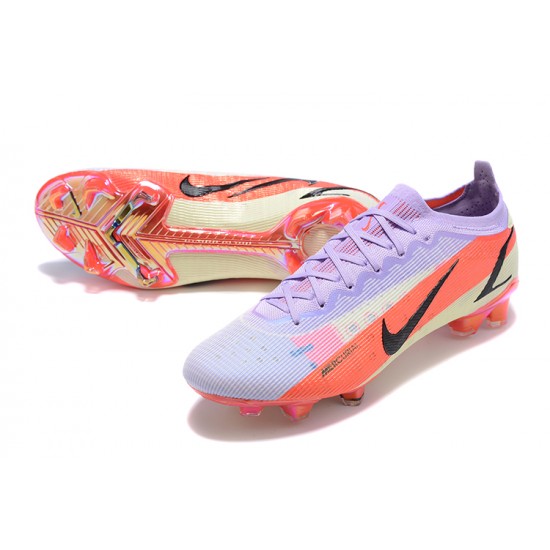 Nike Mercurial Vapor XIV Elite FG Low-top Purple Pink Men Soccer Cleats 