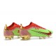 Nike Mercurial Vapor XIV Elite FG Low-top Red Green Gold Men Soccer Cleats 