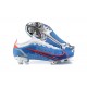 Nike Mercurial Vapor XIV Elite FG Low-top Sliver Blue White Men Soccer Cleats 