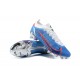 Nike Mercurial Vapor XIV Elite FG Low-top Sliver Blue White Men Soccer Cleats 