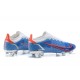 Nike Mercurial Vapor XIV Elite FG Low-top Sliver Blue White Men Soccer Cleats 