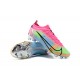 Nike Mercurial Vapor XIV Elite FG Low-top Sliver Pink Blue Men Soccer Cleats 
