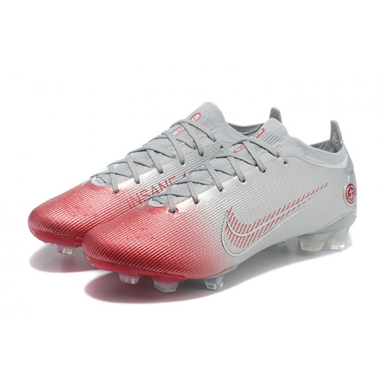 Nike Mercurial Vapor XIV Elite FG Low-top Sliver Red Men Soccer Cleats