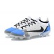 Nike Mercurial Vapor XIV Elite FG Low-top White Blue Men Soccer Cleats