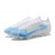 Nike Mercurial Vapor XIV Elite FG Low-top White Light Blue Men Soccer Cleats