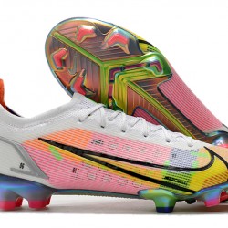 Nike Mercurial Vapor XIV Elite FG Low-top White Pink Men Soccer Cleats 