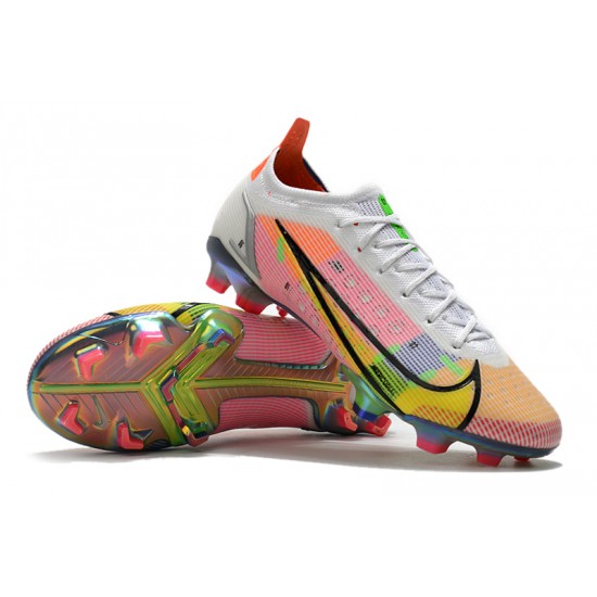 Nike Mercurial Vapor XIV Elite FG Low-top White Pink Men Soccer Cleats