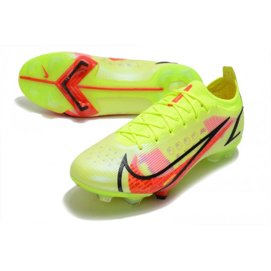 Nike Mercurial Vapor XIV Elite FG Low-top Yellow Orange Men Soccer Cleats