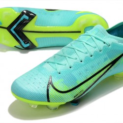 Nike Mercurial Vapor XIV Elite MDS FG Low-top Turqoise Green Woemn And Men Soccer Cleats 