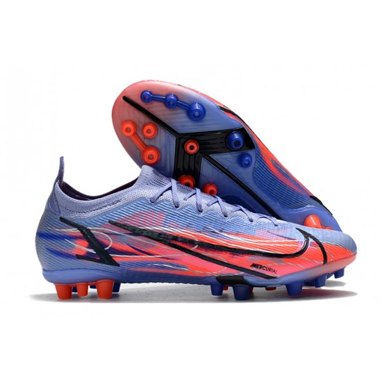 Nike Mercurial Vapor XIV Elite PRO AG Low-top Blue Pink Men Soccer Cleats