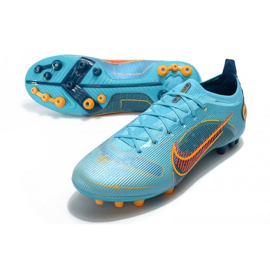 Nike Mercurial Vapor XIV Elite PRO AG Low-top Blue Women And Men Soccer Cleats 