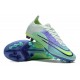 Nike Mercurial Vapor XIV Elite PRO AG Low-top Lingt Green Purple Women And Men Soccer Cleats 