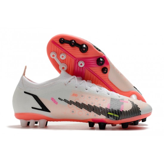 Nike Mercurial Vapor XIV Elite PRO AG Low-top White Red Women And Men Soccer Cleats