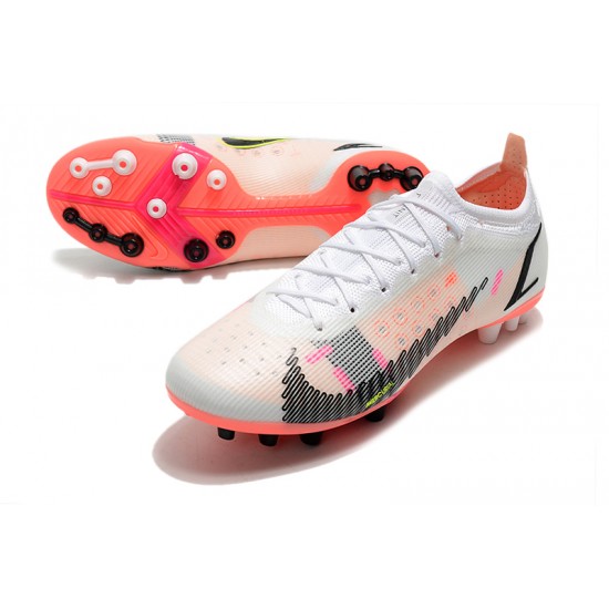 Nike Mercurial Vapor XIV Elite PRO AG Low-top White Red Women And Men Soccer Cleats