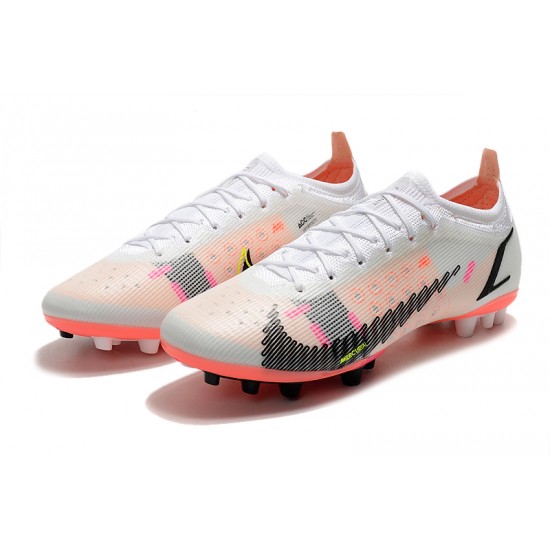 Nike Mercurial Vapor XIV Elite PRO AG Low-top White Red Women And Men Soccer Cleats