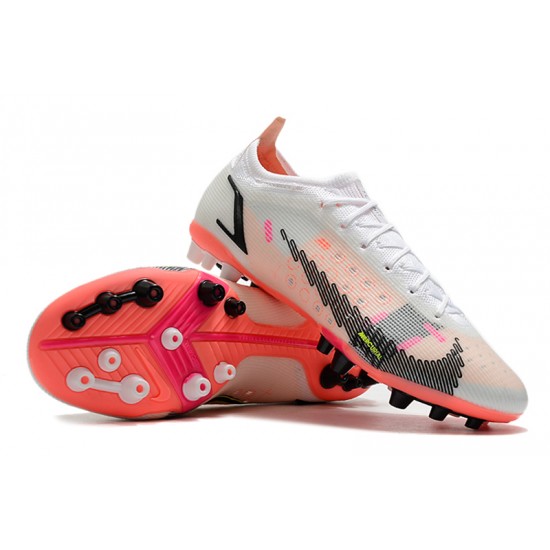 Nike Mercurial Vapor XIV Elite PRO AG Low-top White Red Women And Men Soccer Cleats