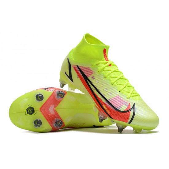 Nike Mercurial Vapor XIV Elite SG PRO Anti Clog High-top Chartreuse Men Soccer Cleats