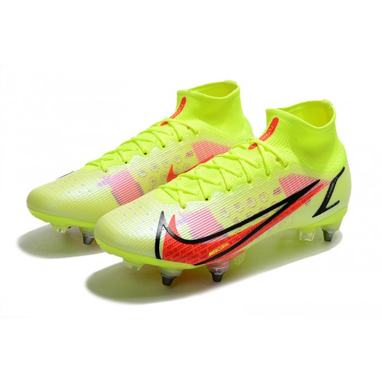 Nike Mercurial Vapor XIV Elite SG PRO Anti Clog High-top Chartreuse Men Soccer Cleats