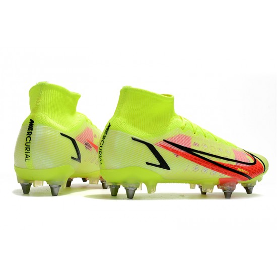 Nike Mercurial Vapor XIV Elite SG PRO Anti Clog High-top Chartreuse Men Soccer Cleats