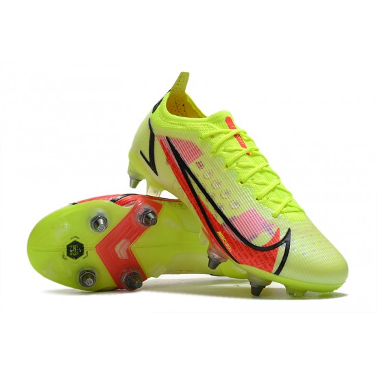 Nike Mercurial Vapor XIV Elite SG PRO Anti Clog Low-top Chartreuse Men Soccer Cleats