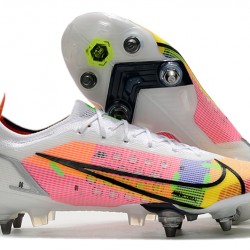 Nike Mercurial Vapor XIV Elite SG PRO Anti Clog Low-top White Pink Men Soccer Cleats