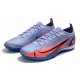 Nike Mercurial Vapor XIV Elite TF Low-top Blue Pink Black Men Soccer Cleats 