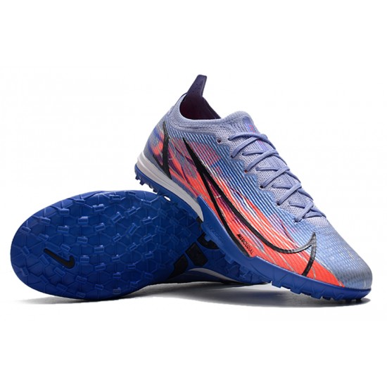 Nike Mercurial Vapor XIV Elite TF Low-top Blue Pink Black Men Soccer Cleats 