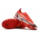 Nike Mercurial Vapor XIV Elite TF Low-top Red White Men Soccer Cleats 