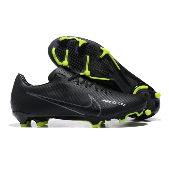 Nike Mercurial Vapor XV FG Black Green For Men Low-top Soccer Cleats