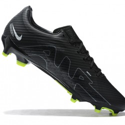 Nike Mercurial Vapor XV FG Black Green For Men Low-top Soccer Cleats 