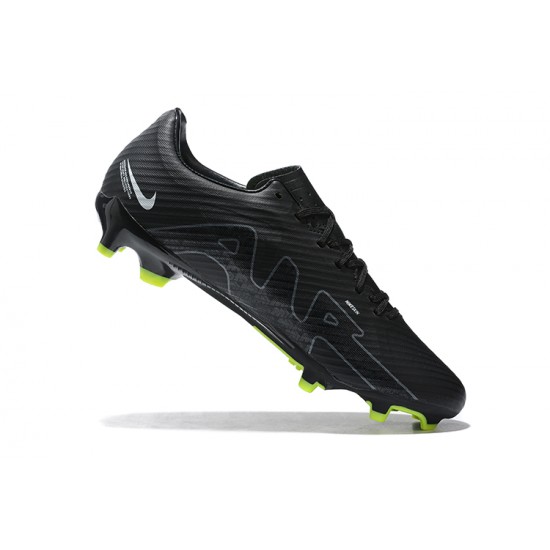 Nike Mercurial Vapor XV FG Black Green For Men Low-top Soccer Cleats