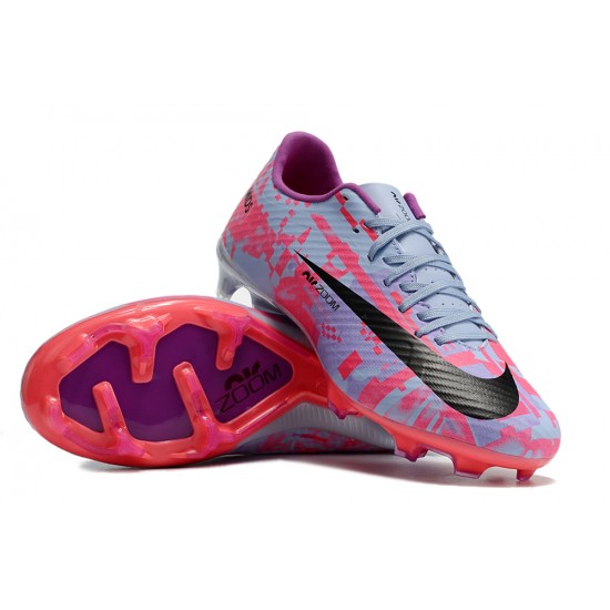 Nike Mercurial Vapor XV FG High-top Purple Pink Men Soccer Cleats